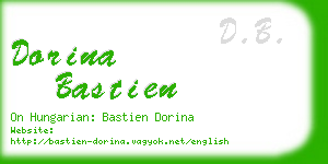 dorina bastien business card